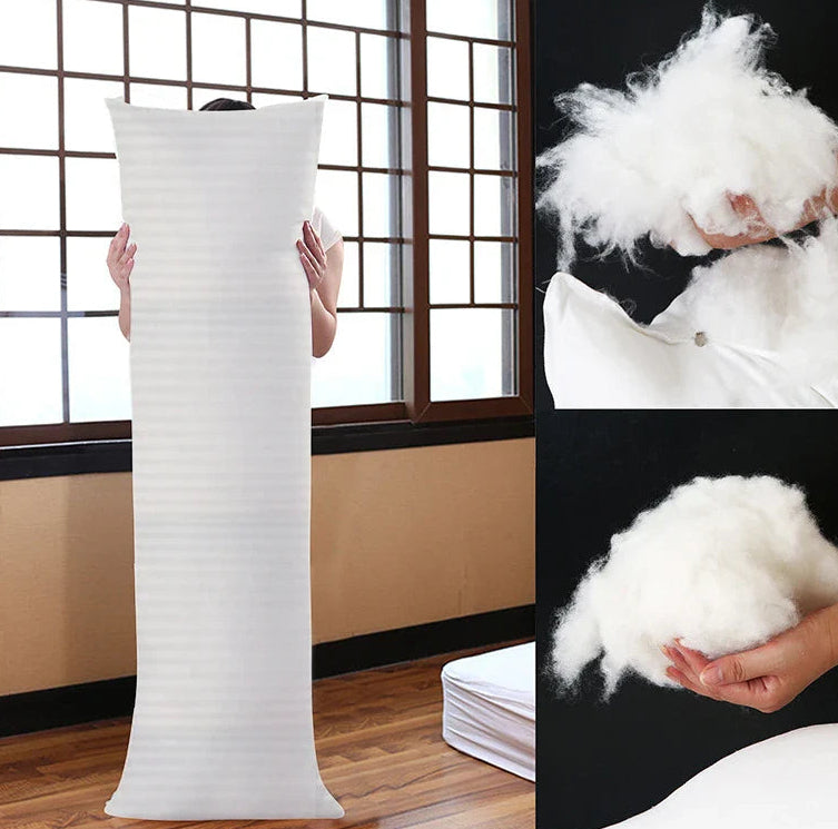 FEATHER FABRIC Fill Long Body Hug Hugging Pillow Bed Cushion Pad Anime Rectangle Sleep Nap Pillow Soft Insert Filler Core